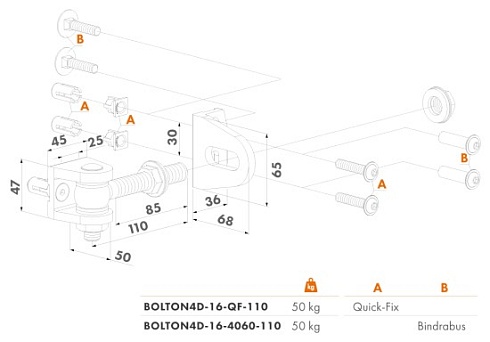 Купить Прикручиваемая петля Locinox (Бельгия) BOLTON4D-16-QF — для калитки и ворот в Донецке